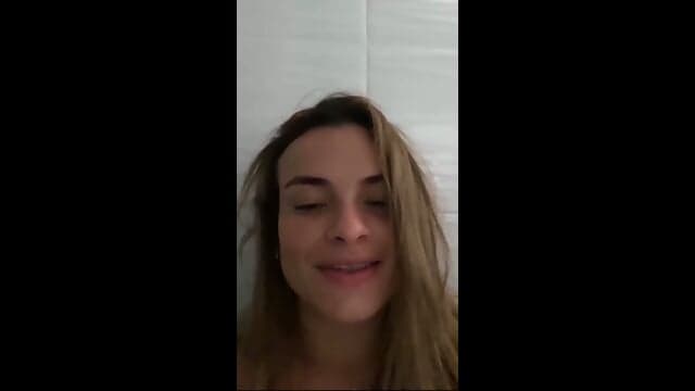 Busty MILF Plays Alone In The Toilet