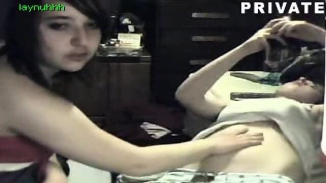 Drunk horny sisters on webcam