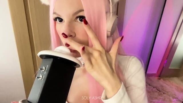 ASMR EATING SWEET LICKING FEET MASSAGE     asmr 3dio  SÃ¸ly Asmr