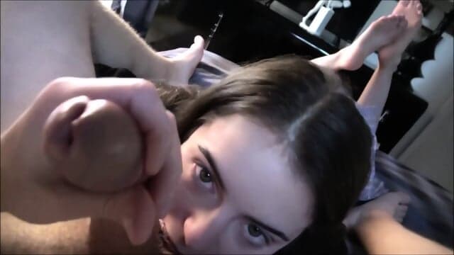 My virgin step-sis is busy studying, but Im gonna teach her some sex lessons