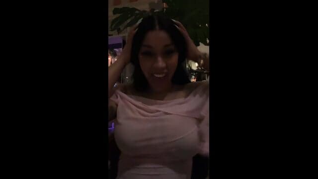 CardiB No Bra