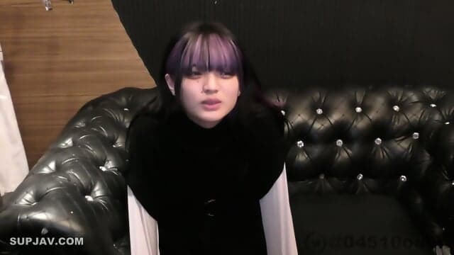Cute Japanese Teen With Purple Hair
