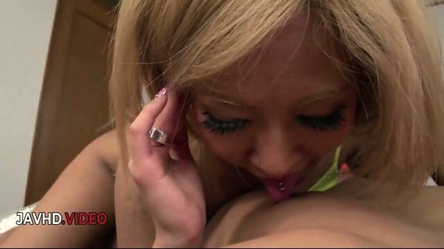 Passionate Japanese Blowjob By Karins Blonde Temptation In Bedroom