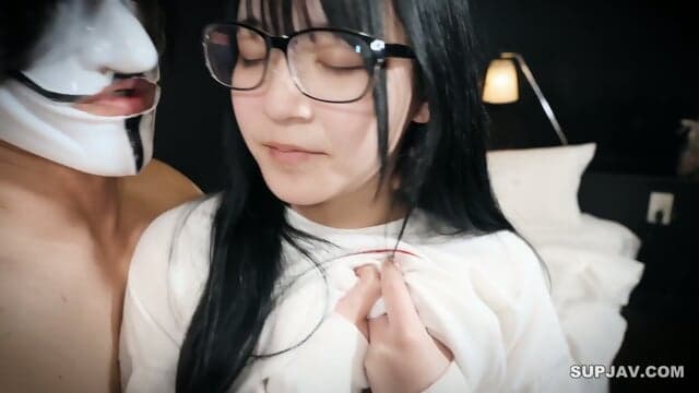 Cute Japanese Teen With Glasses And Small Tits