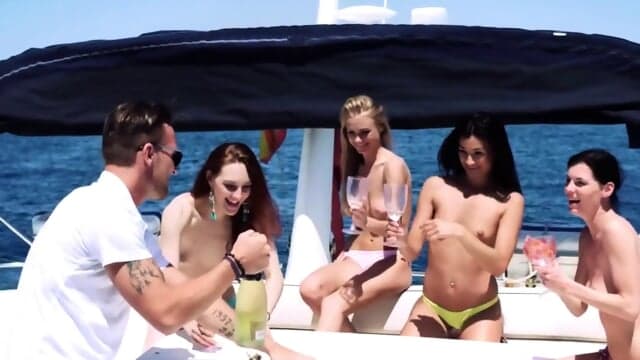 Sex Art   Nancy A   Margot A   Rosaline Rosa   L Lesbian Threesome On A Wild Boat Ride (2016)
