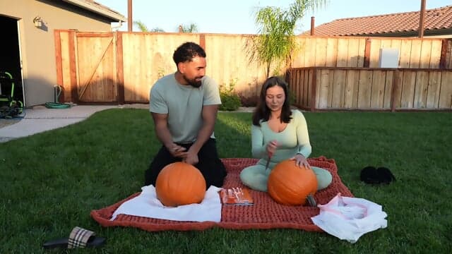 Youtube Couple Carves Pumpkins