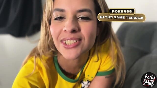 Amateur Blonde MILF POV - Need His Big Dick After Watching Bulge