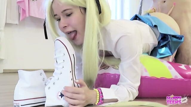 ANAL BARBIE DOLL - SNEAKERS Fetish Lick SHOES Humiliation [3210234]