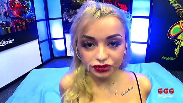 GGG 26591 Daphne Klyde: Double Blowjob Tease, Gangbang & Rimjob Slut â Multiple Dicks In Pussy & Mouth, Bukkake Facial Finale