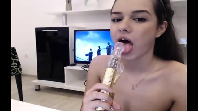 Hot Teen And Dildo